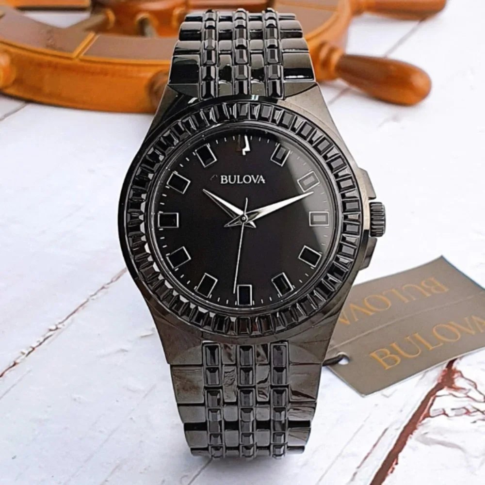 Bulova Men's Black Ion Phantom 42mm Watch